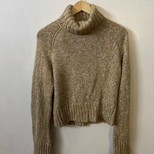 Cozy Tan Turtleneck Sweater